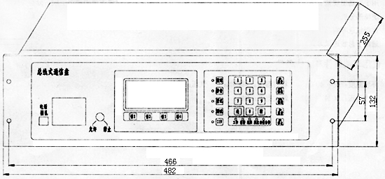 HTEL-P消防電(diàn)話(huà)總機尺寸
