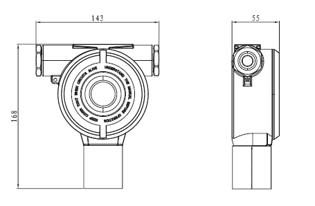 C630/E氣體檢(jiǎn)測(cè)儀外形尺寸