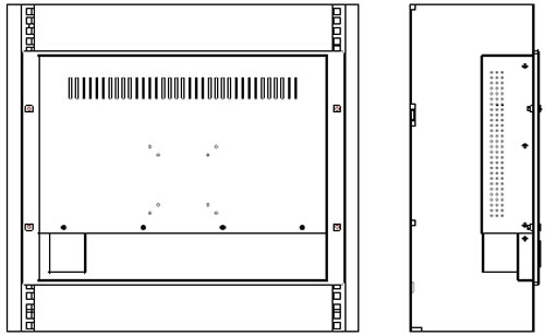 A9060消防控制室圖(tú)形顯(xiǎn)示裝置安裝示意圖(tú)